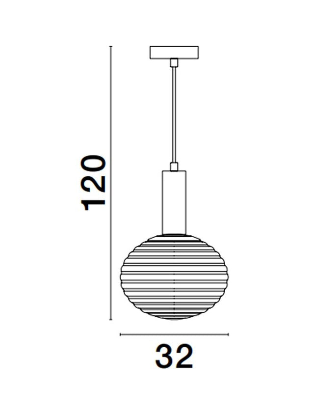 ALLEN Matt Gold Metal & Milky White Structured Glass LED E27 1x12 Watt 230 Volt IP20 Bulb Excluded 32 D: 32 H: 120 cm Adjustable height