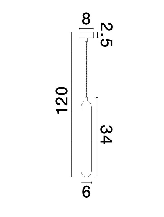 GUSTAVE Light Smoky Grey Glass & Matt Black Metal LED G9 1x5 Watt 230 Volt IP20 Bulb Excluded D: 6 H: 120 cm Adjustable height