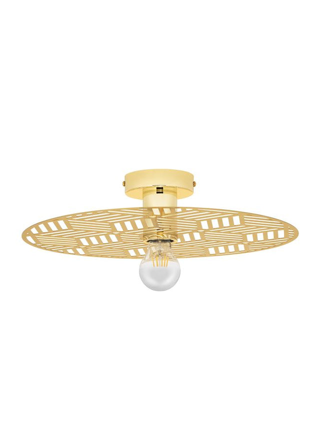 ERES Gold Metal LED E27 1x12 Watt 230 Volt IP20 Bulb Excluded D: 40 H: 12 cm