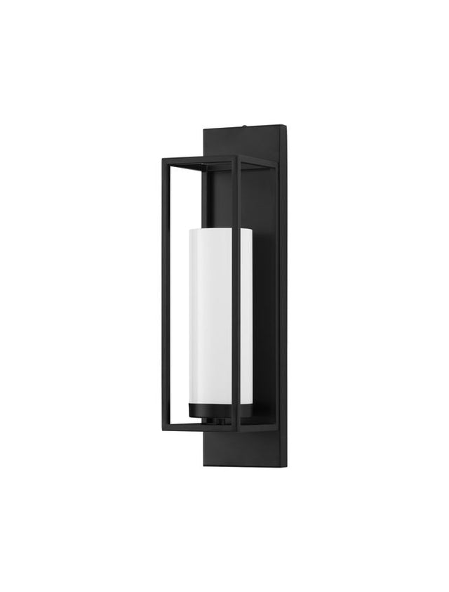 JULIET Black Metal & Opal Glass LED E27 1x12 Watt 230 Volt IP20 Bulb Excluded L: 13 W: 14.7 H: 63 cm