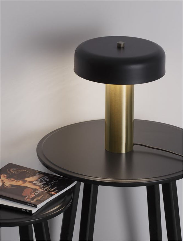 PANDORA Gold & Black Aluminium & Acrylic LED 18 Watt 230 Volt 733.9Lm 3000K IP20 Cable Length: 175 cm D: 25 H: 31 cm