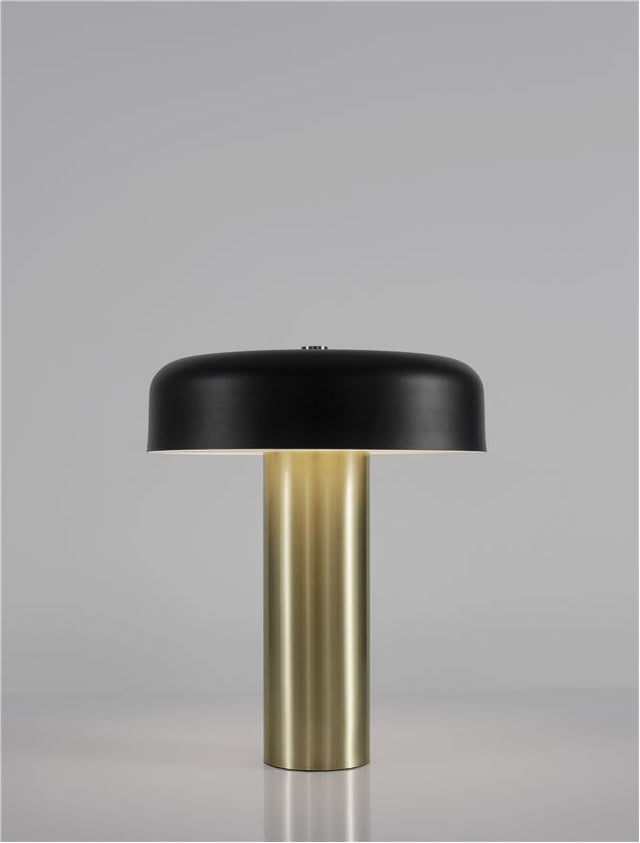 PANDORA Gold & Black Aluminium & Acrylic LED 18 Watt 230 Volt 733.9Lm 3000K IP20 Cable Length: 175 cm D: 25 H: 31 cm