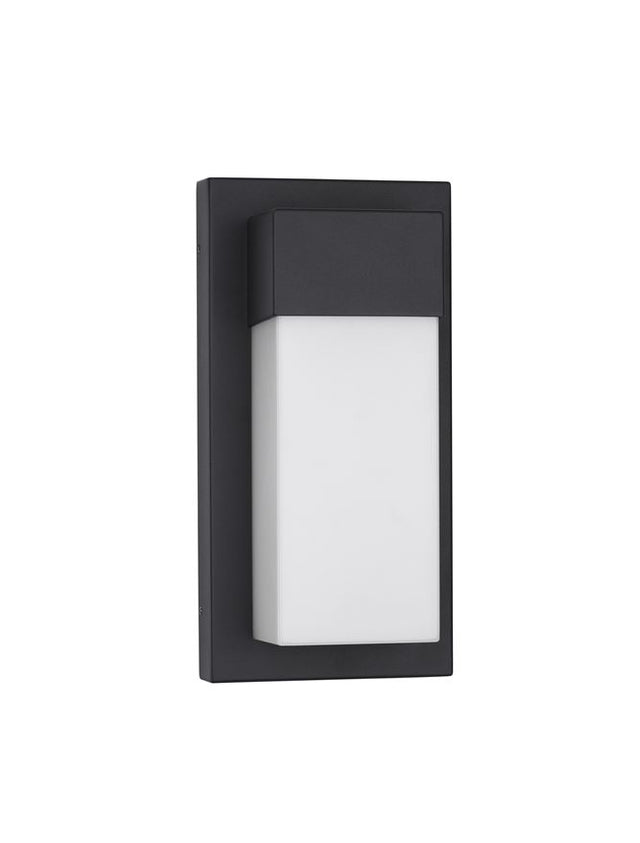 LETO Sandy Black Aluminium Acrylic Diffuser LED 18 Watt 2132Lm 3000K 220-240V Beam Angle 120º IP65 L: 14.5 W: 10.2 H: 29 cm