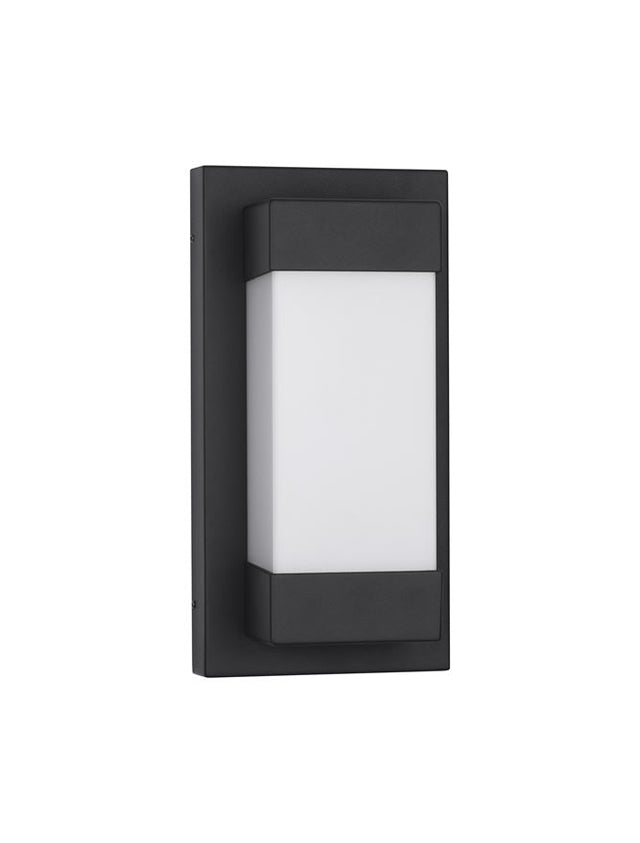 LETO Sandy Black Aluminium Acrylic Diffuser LED 18 Watt 2132Lm 3000K 220-240V Beam Angle 120º IP65 L: 14.5 W: 10.2 H: 29 cm