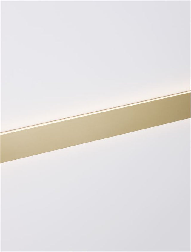 SELINE Gold Aluminium LED 36 Watt 230 Volt 2614Lm 3000K IP44 L: 90 W: 2.7 H: 7.5 cm