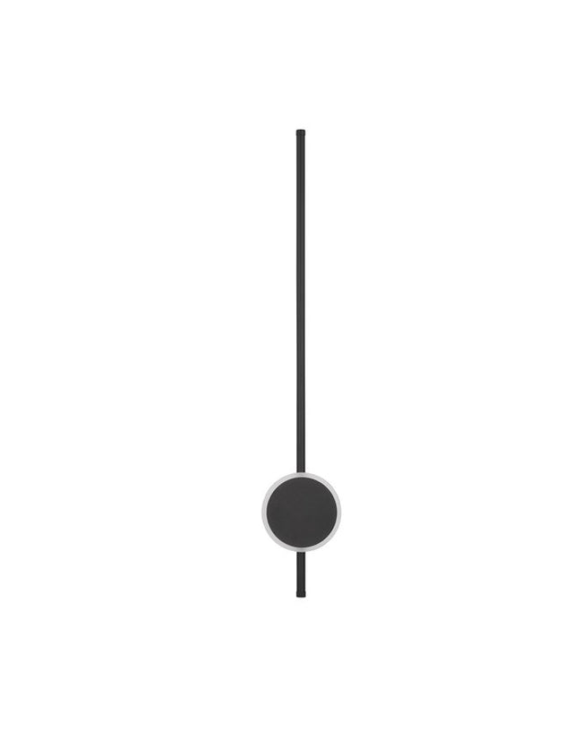 CLOCK Sandy Black Aluminium & Acrylic LED 22 Watt 220 Volt 1560Lm 3000K IP20 D: 13.6 W: 6.5 H: 80 cm