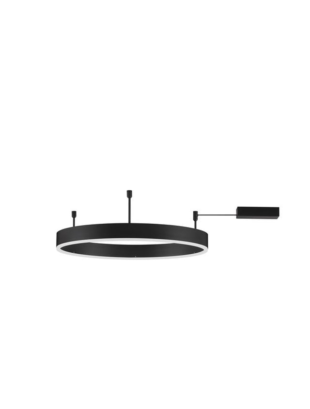 MOTIF Triac Dimmable Sandy Black Aluminium & Acrylic LED 46 Watt 230 Volt 3700Lm 3000K IP20 D: 60 W: 1.2 H: 18 cm