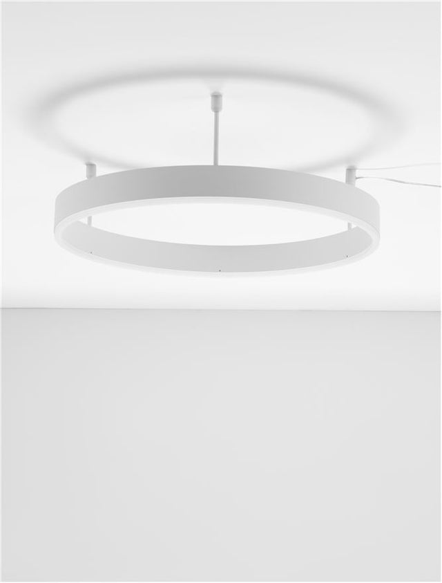 MOTIF Triac Dimmable Sandy White Aluminium & Acrylic LED 46 Watt 230 Volt 3700Lm 3000K IP20 D: 60 W: 1.2 H: 18 cm