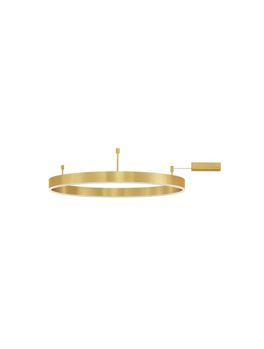 MOTIF Triac Dimmable Brass Gold Aluminium & Acrylic LED 50 Watt 230 Volt 4166Lm 3000K IP20 D: 80 W: 1.2 H: 18 cm
