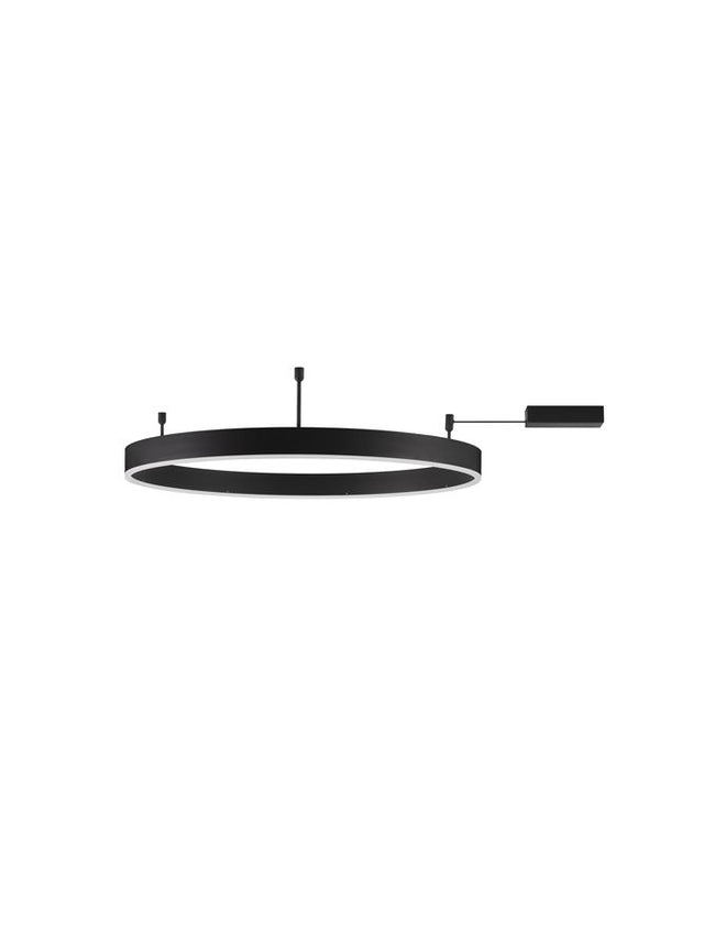 MOTIF Triac Dimmable Sandy Black Aluminium & Acrylic LED 50 Watt 230 Volt 4166Lm 3000K IP20 D: 80 W: 1.2 H: 18 cm