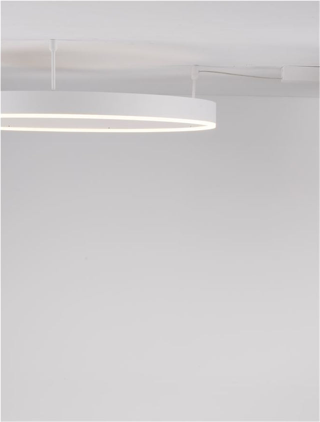 MOTIF Triac Dimmable Sandy White Aluminium & Acrylic LED 50 Watt 230 Volt 4166Lm 3000K IP20 D: 80 W: 1.2 H: 18 cm