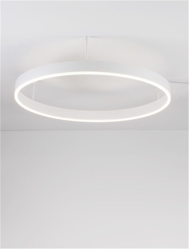 MOTIF Triac Dimmable Sandy White Aluminium & Acrylic LED 50 Watt 230 Volt 4166Lm 3000K IP20 D: 80 W: 1.2 H: 18 cm