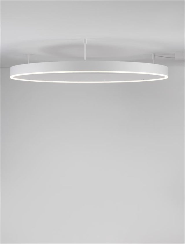 MOTIF Triac Dimmable Sandy White Aluminium & Acrylic LED 60 Watt 230 Volt 4552Lm 3000K IP20 D: 100 W: 1.2 H: 18 cm