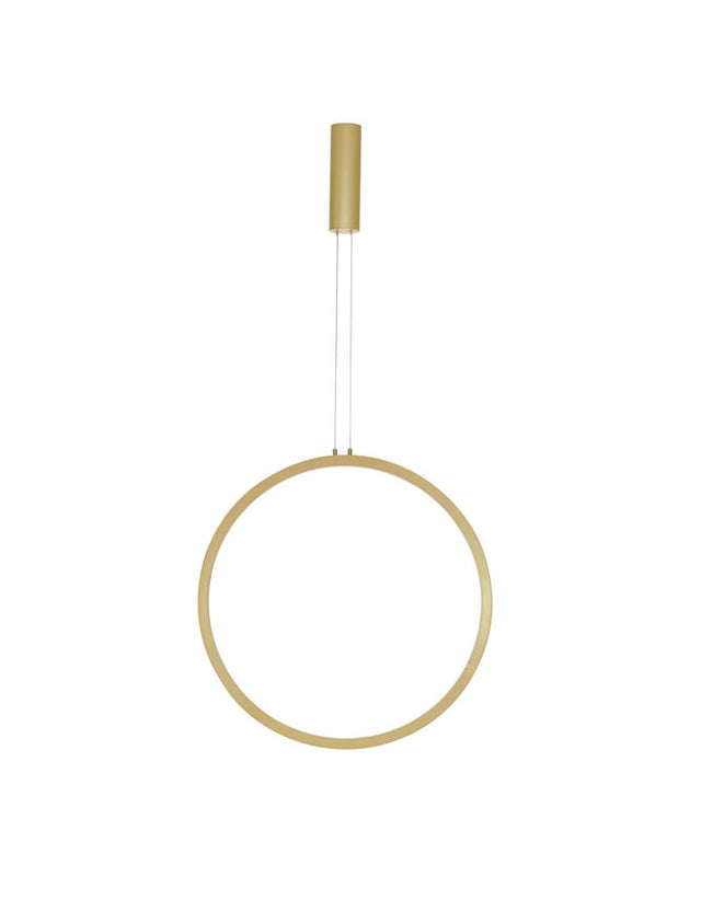 CHANGE Triac Dimmable Brass Gold Aluminium & Acrylic LED 36 Watt 230 Volt 1161Lm 3000K IP20 D: 60 H: 150 cm Adjustable Height