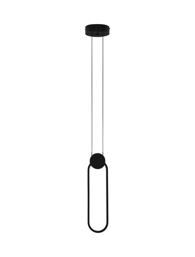 WIRO Sandy Black Aluminium & Acrylic LED 11 Watt 230 Volt 770Lm 3000K IP20 L: 10 W: 1 H1: 38 H2: 150 cm Adjustable Height