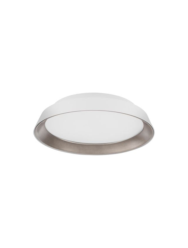 VELA Triac Dimmable Sandy White Outside Coffee Inside Aluminium & Acrylic LED 30 Watt 230 Volt 1665Lm 3000K IP20 D: 45 H: 9.5 cm