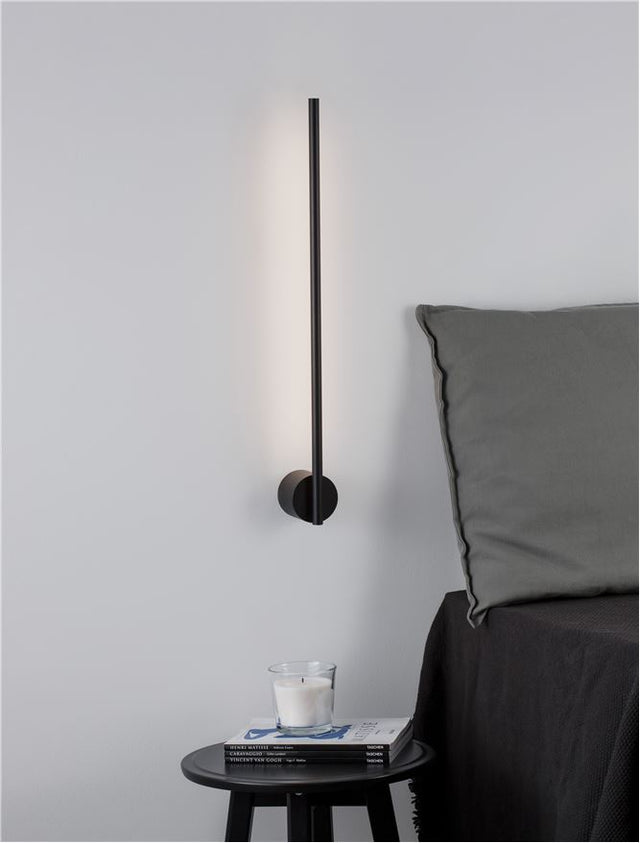 ADEN Sandy Black Aluminium LED 10 Watt 220-240 Volt 700Lm 3000K IP20 L: 1.5 W: 6.5 H: 60 cm