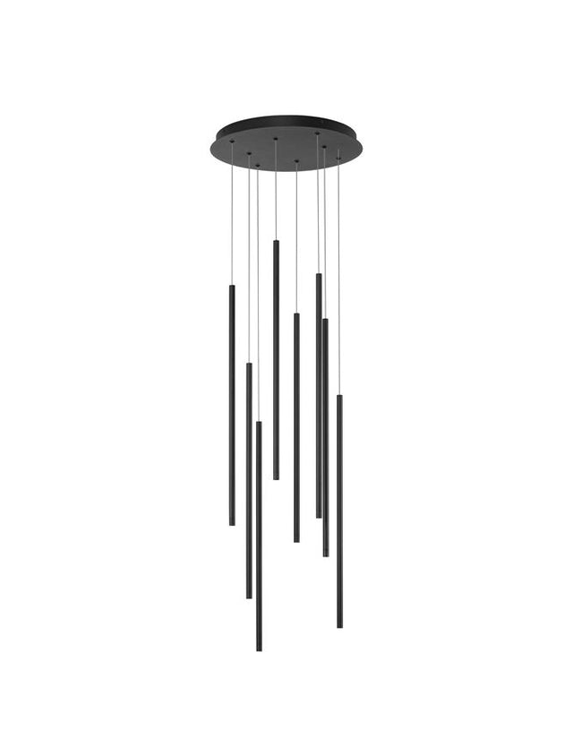 ELETTRA Triac Dimmable Sandy Black Aluminium LED 40 Watt 220-240 Volt 1760Lm 3000K IP20 D: 40 H: 100 cm Adjustable Height