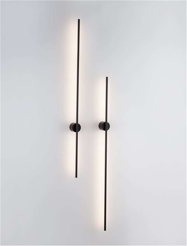 ADEN Sandy Black Aluminium LED 20 Watt 220-240 Volt 1400Lm 3000K IP20 L: 1.5 W: 6.5 H: 120 cm