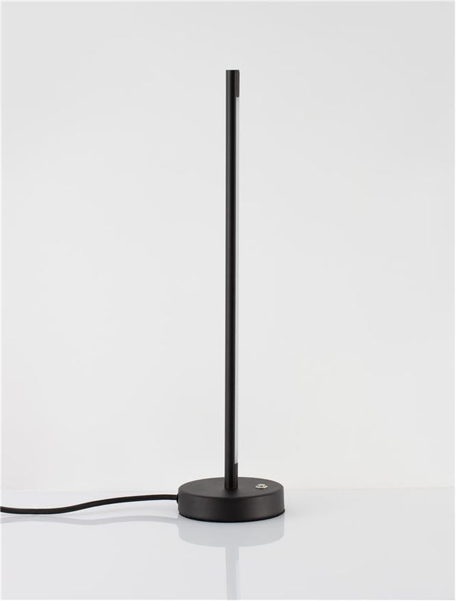 COLBY Sandy Black Aluminium LED 10 Watt 220-240 Volt 650Lm 3000K IP20 D: 12 H: 50 cm