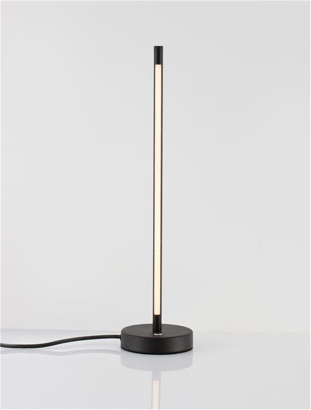 COLBY Sandy Black Aluminium LED 10 Watt 220-240 Volt 650Lm 3000K IP20 D: 12 H: 50 cm