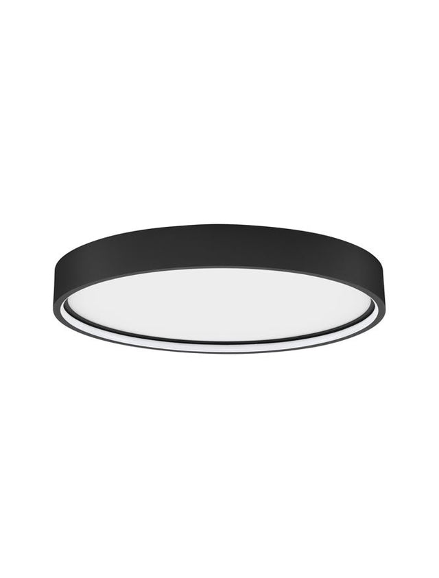 OLAF Triac Dimmable Sandy Black Aluminium & Acrylic LED 30 Watt 220-240 Volt 2400Lm 3000K IP20 D: 45 H: 5 cm