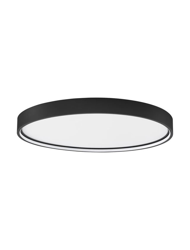 OLAF Triac Dimmable Sandy Black Aluminium & Acrylic LED 60 Watt 220-240 Volt 4800Lm 3000K IP20 D: 60 H: 5 cm