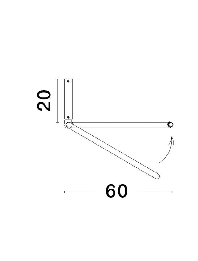 GARVE Triac Dimmable Sandy Black Aluminium & Acrylic LED 35 Watt 230 Volt 1559Lm 3000K IP20 D: 60 H: 80 cm Adjustable