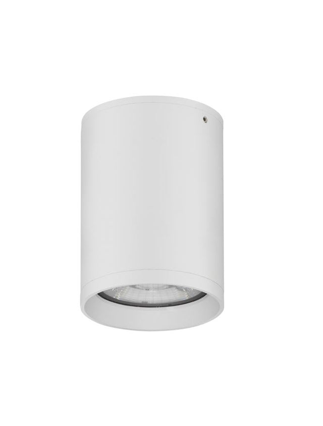 DARA White Aluminium Glass Diffuser LED 9 Watt 579Lm 3000K 100-240 Volt 50Hz Beam Angle 120o IP54 D: 8 H: 11 cm