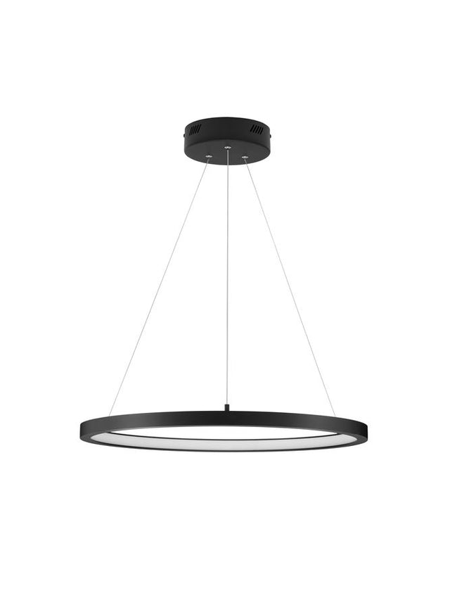 EMPATIA Triac Dimmable Sandy Black Aluminium & Acrylic LED 35 Watt 230 Volt 932Lm 3000K IP20 D: 60 H: 120 cm Adjustable Height