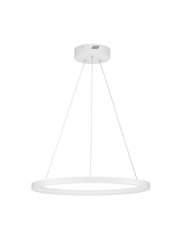 EMPATIA Triac Dimmable Sandy White Aluminium & Acrylic LED 35 Watt 230 Volt 932Lm 3000K IP20 D: 60 H: 120 cm Adjustable Height