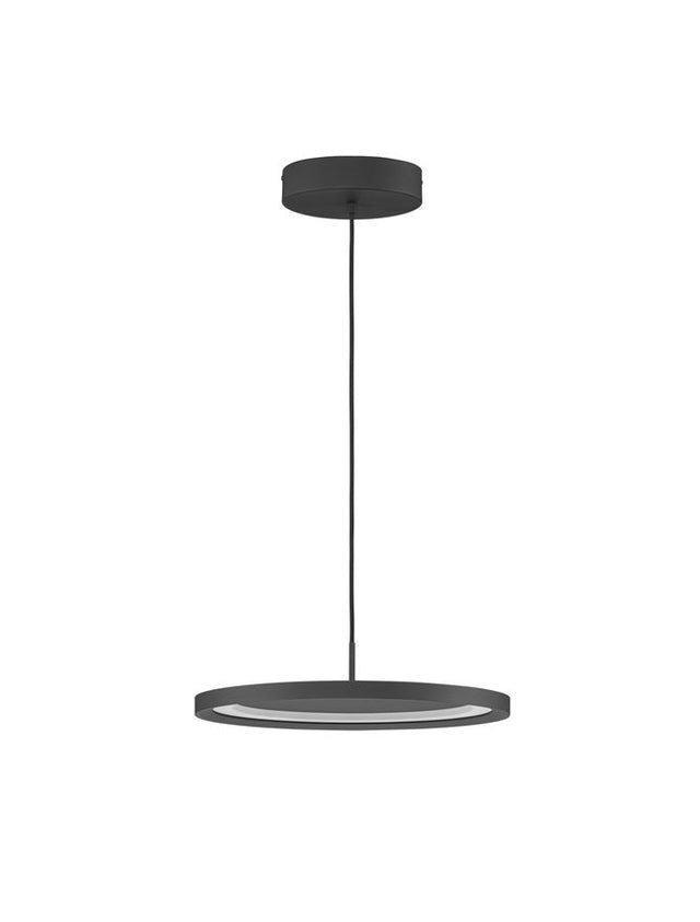 ANDRIA Triac Dimmable Sandy Black Aluminium & Acrylic LED 30 Watt 230 Volt 2221Lm 3000K IP20 D: 40 H: 180 cm Adjustable Height