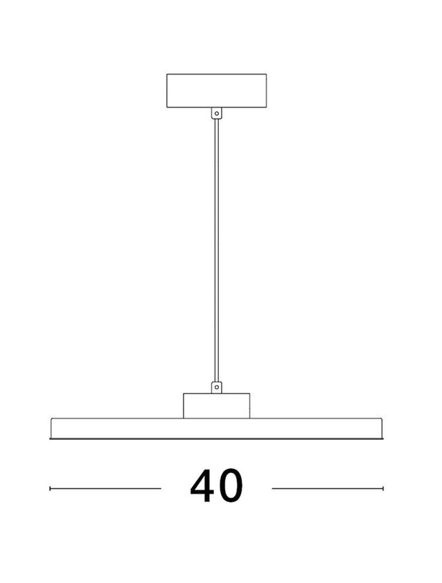 ANDRIA Triac Dimmable Sandy White Aluminium & Acrylic LED 30 Watt 230 Volt 2221Lm 3000K IP20 D: 40 H: 180 cm Adjustable Height