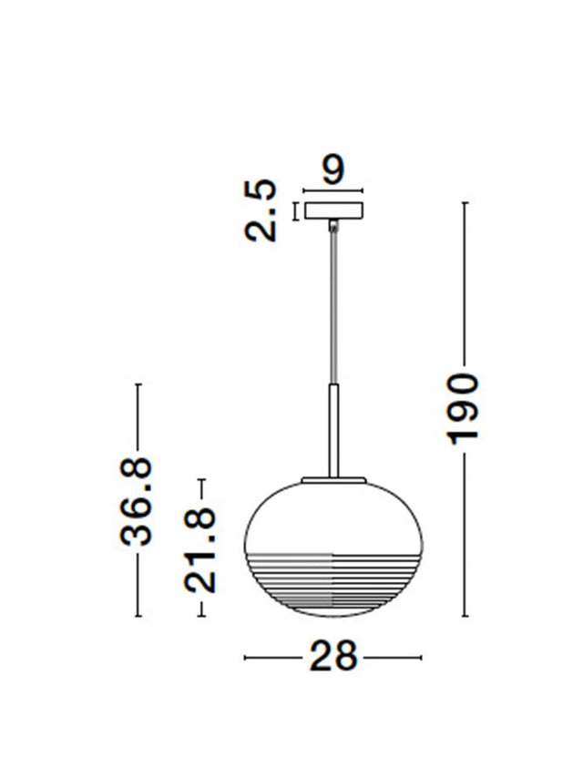 MAEVE Clear Glass & Brass Gold Metal White Cord LED E27 1x12 Watt 230 Volt IP20 Bulb Excluded D: 28 H: 190 cm Adjustable height