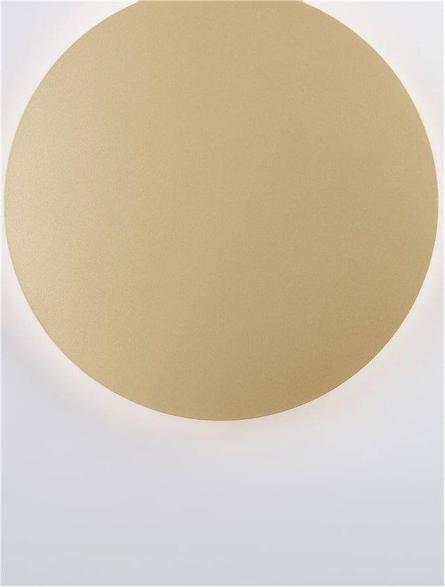 CYRCLE Matt Gold Aluminiun & Acrylic LED 22.5 Watt 230 Volt 2300Lm 3000K IP20 D: 30 W: 3.2 H: 30 cm