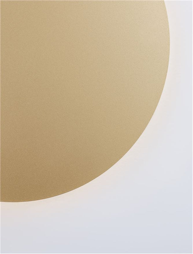 CYRCLE Matt Gold Aluminiun & Acrylic LED 22.5 Watt 230 Volt 2300Lm 3000K IP20 D: 30 W: 3.2 H: 30 cm