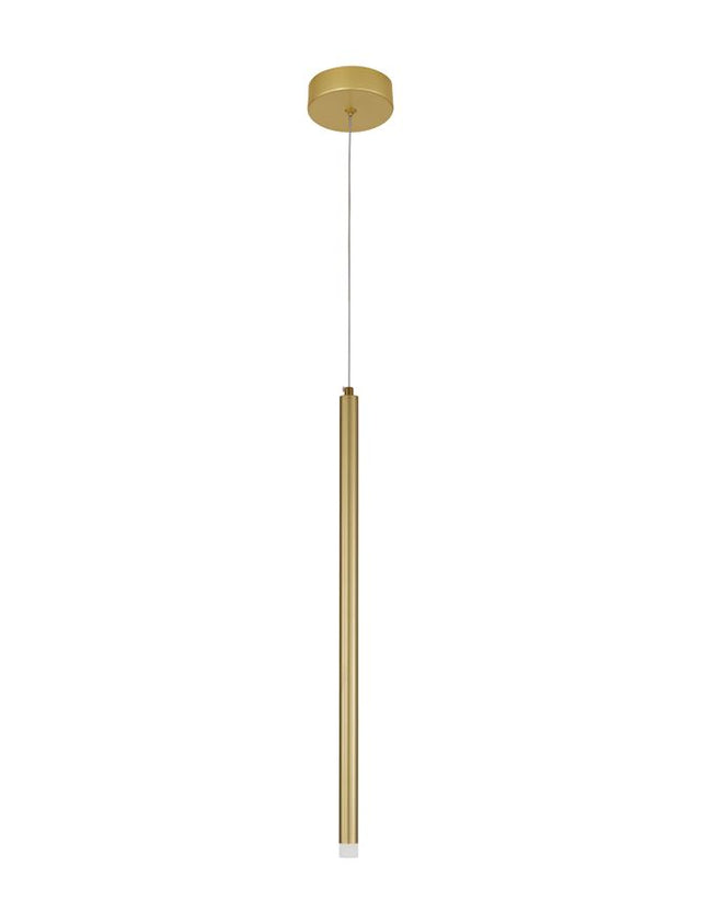 TRIMLE Sandy Gold Aluminium & Acrylic LED 3 Watt 230 Volt 271Lm 3000K IP20 D: 2.5 H1: 50 H2: 150 cm Adjustable Height