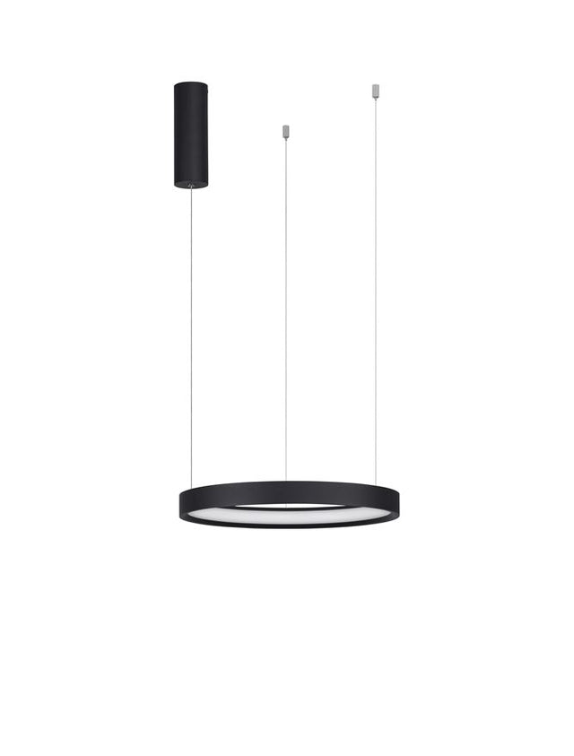 PERRINE Triac Dimmable Sandy Black Aluminium & Acrylic LED 22 Watt 230 Volt 1540Lm 3000K IP20 D: 40 H: 150 cm Adjustable Height