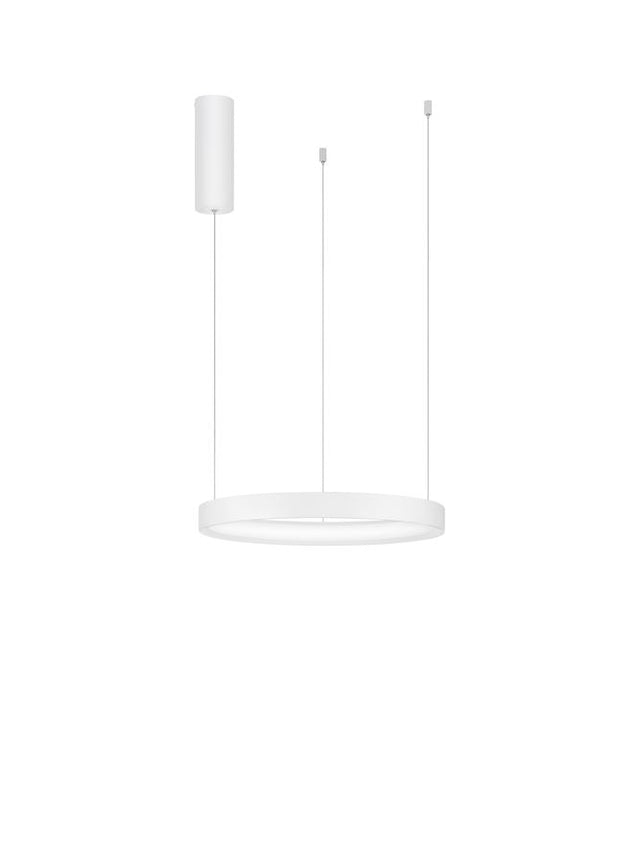 PERRINE Triac Dimmable Sandy White Aluminium & Acrylic LED 22 Watt 230 Volt 1540Lm 3000K IP20 D: 40 H: 150 cm Adjustable Height