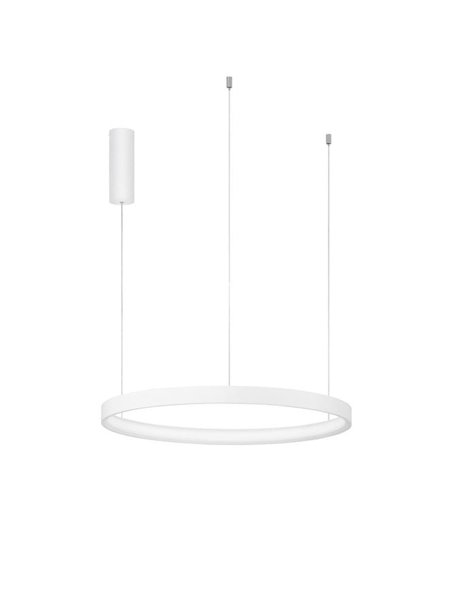 PERRINE Triac Dimmable Sandy White Aluminium & Acrylic LED 40 Watt 230 Volt 2800Lm 3000K IP20 D: 60 H: 150 cm Adjustable height