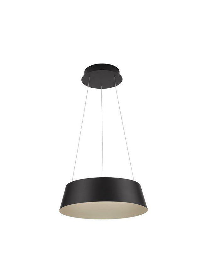 ALBA Triac Dimmable Sandy Black Aluminium Outside Champaign Gold Inside LED 42 Watt 230 Volt 1279Lm 3000K IP20 D: 42 H: 200 cm Adjustable Height