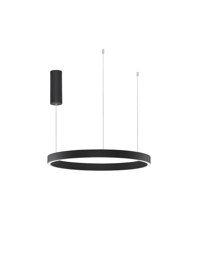 ELOWEN Triac Dimmable Sandy Black Aluminium & Acrylic LED 60 Watt 220 Volt 2552Lm 3000K IP20 Up & Down Light D: 60 H: 150 cm Adjustable Height