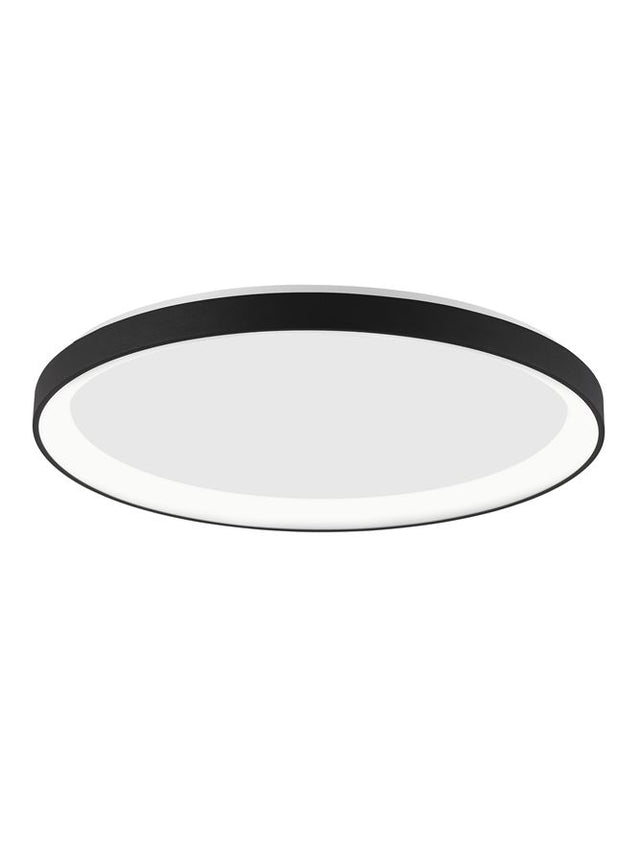 PERTINO 2700K Triac Dimmable Sandy Black Aluminium & Acrylic LED 30 Watt 230 Volt 1785Lm IP20 D: 38 H: 6 cm