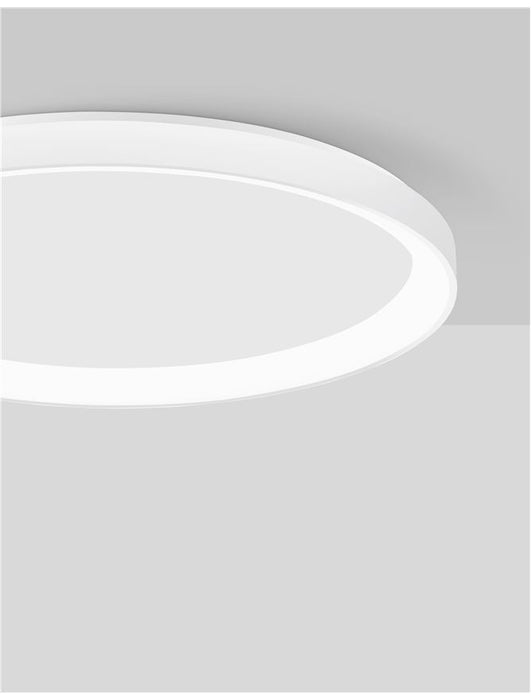 PERTINO 2700K Triac Dimmable Sandy White Aluminium & Acrylic LED 40 Watt 230 Volt 2554Lm IP20 D: 48 H: 6 cm