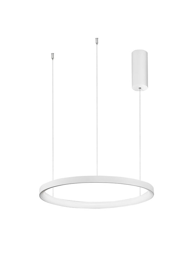 PERTINO 2700K Triac Dimmable Sandy White Aluminium & Acrylic LED 38 Watt 230 Volt 2175Lm IP20 D: 48 H: 150 cm Adjustable Height