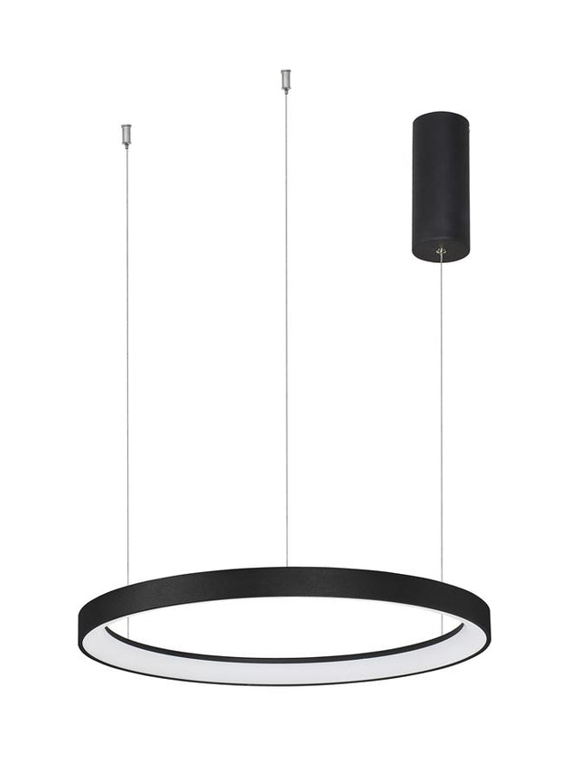 PERTINO 2700K Triac Dimmable Sandy Black Aluminium & Acrylic LED 38 Watt 230 Volt 2175Lm IP20 D: 48 H: 150 cm Adjustable Height