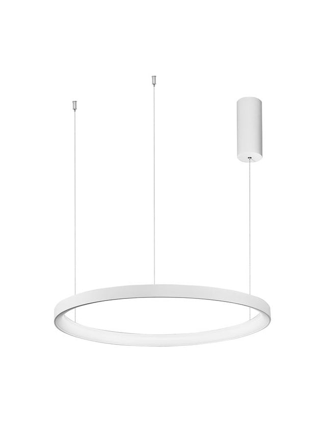 PERTINO 2700K Triac Dimmable Sandy White Aluminium & Acrylic LED 48 Watt 230 Volt 2773Lm IP20 D: 58 H: 150 cm Adjustable Height