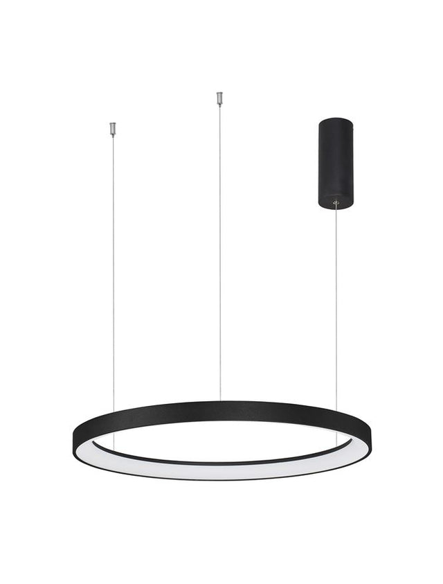 PERTINO 2700K Triac Dimmable Sandy Black Aluminium & Acrylic LED 48 Watt 230 Volt 2773Lm IP20 D: 58 H: 150 cm Adjustable Height