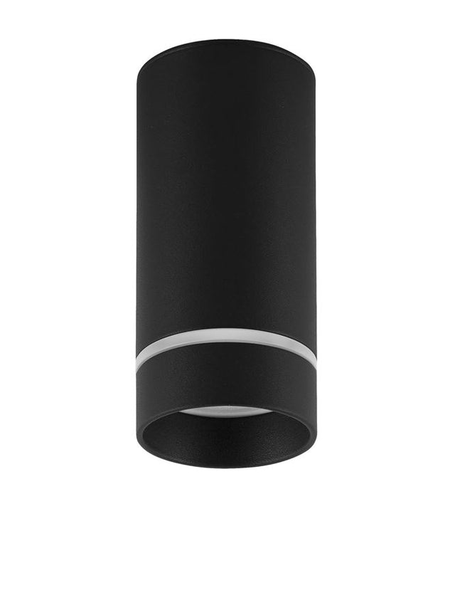 ESCA Sandy Black Aluminium & Acrylic LED GU10 1x10 Watt IP20 220-240 Volt Bulb Excluded D: 6 H: 12.5 cm