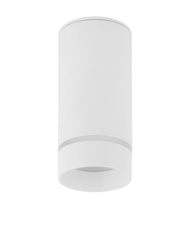 ESCA Sandy White Aluminium & Acrylic LED GU10 1x10 Watt IP20 220-240 Volt Bulb Excluded D: 6 H: 12.5 cm